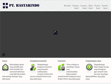 Tablet Screenshot of hastarindo.com